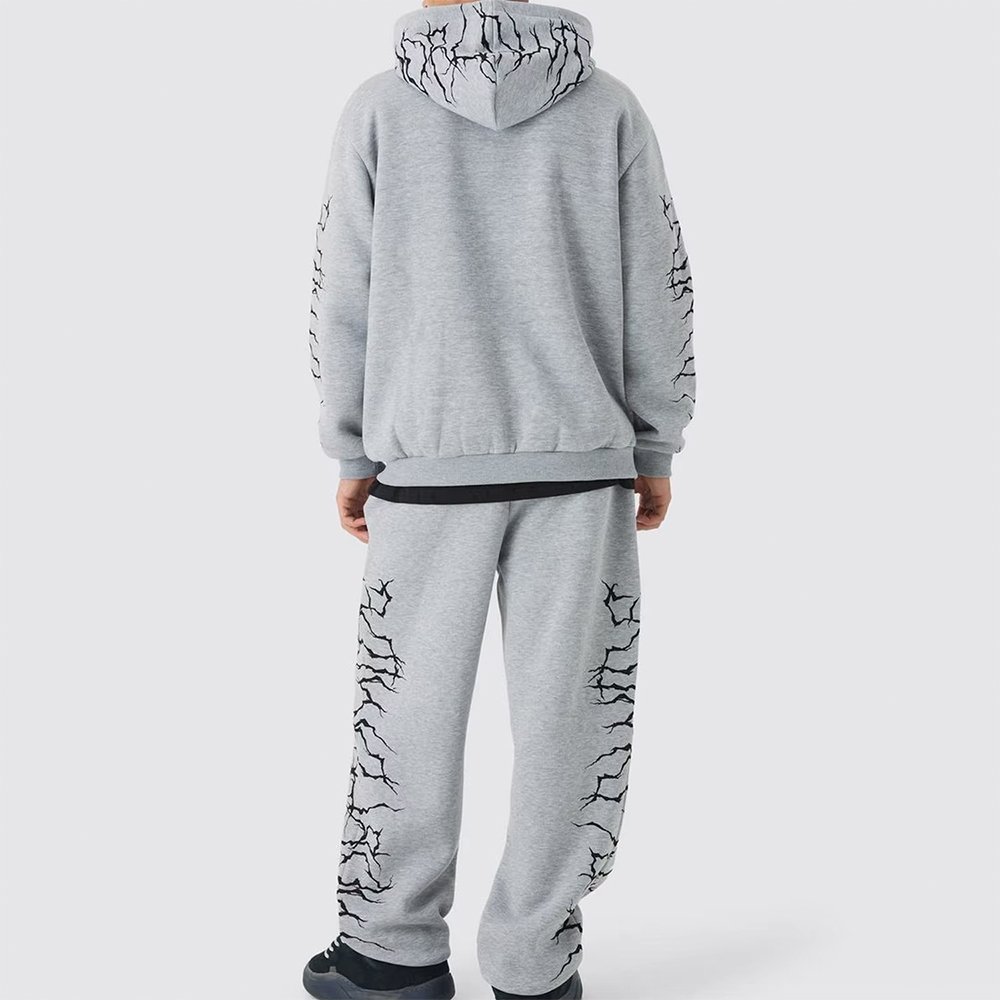 Cotton Polyester Winter Tracksuits (Full Zipper Hoodie with Pants