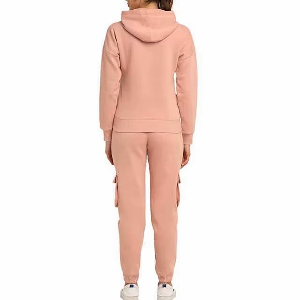 Cargo Pockets Pullover Hoodie with Jogging Pants - Image 4