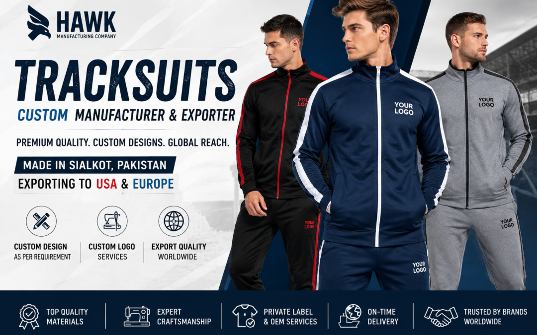 Custom Tracksuits Manufacturer in Pakistan