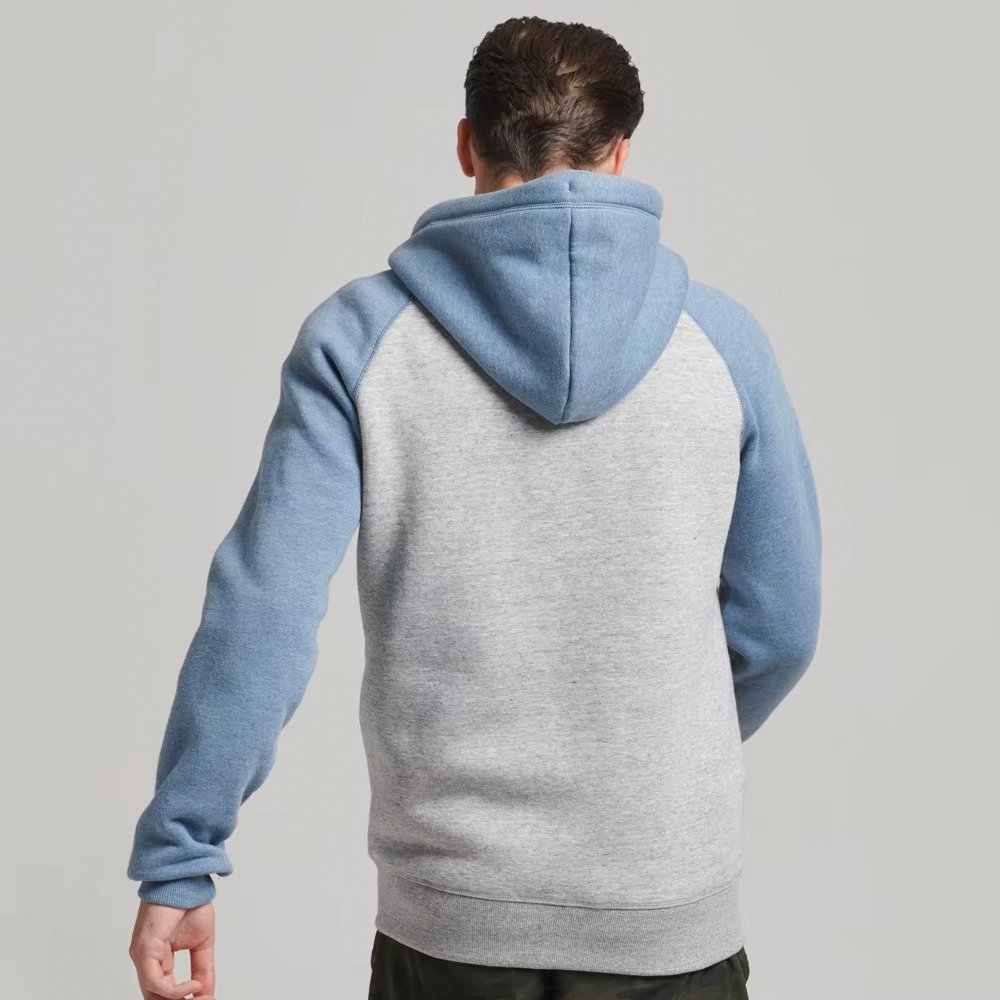 Reglan Cut Sleeve in double color Full Zipper Hoodie - Image 5