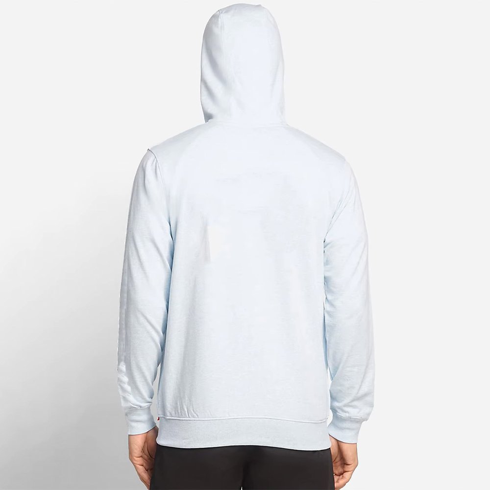 Men's Light Sky Full Zipper Warm Weather Athletic Fit Hoodie - Image 3