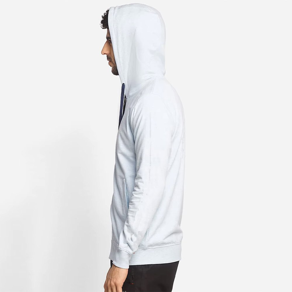 Men's Light Sky Full Zipper Warm Weather Athletic Fit Hoodie - Image 4